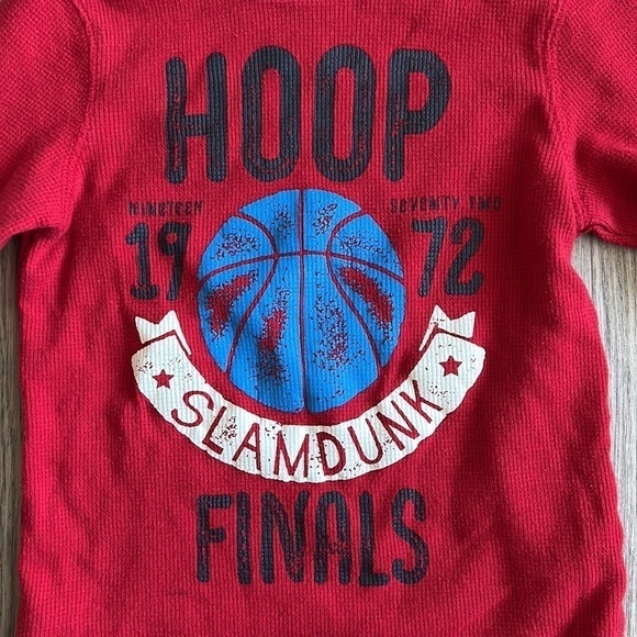 Hoop Finals Thermal Graphic Tee Long Sleeve Size 5/6 - Picture 2 of 4